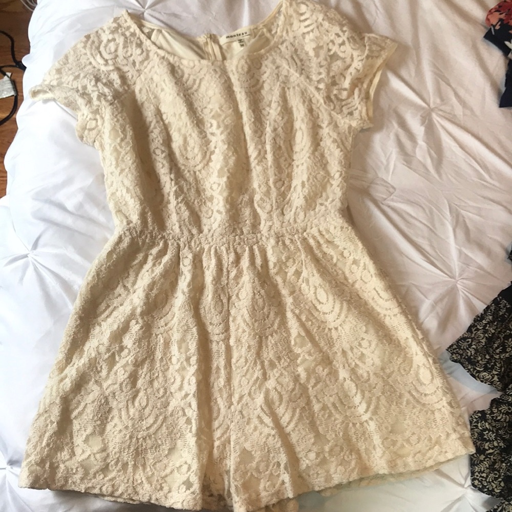 White lace romper
